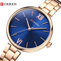 CURREN 9017 Womens Watches Top Brand Luxury Gold Bracelet Quartz Watch Ladies Dress Fashion Wristwatch Jewelry Relogio Feminino